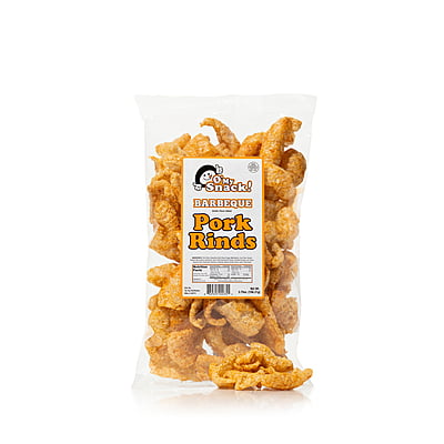 B.B.Q. PORK RINDS - Pack of 4