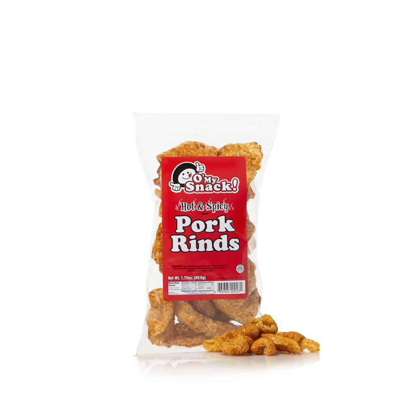 HOT & SPICY PORK RINDS - Pack of 5